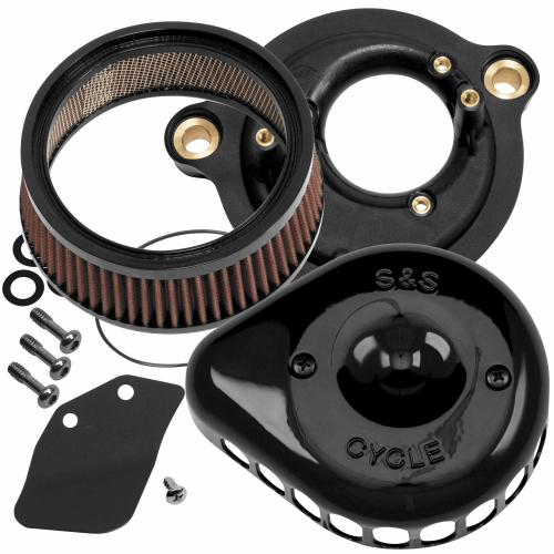 S&S Cycle - S&S Cycle Mini Teardrop Stealth Air Cleaner Kit - Gloss Black - 170-0436