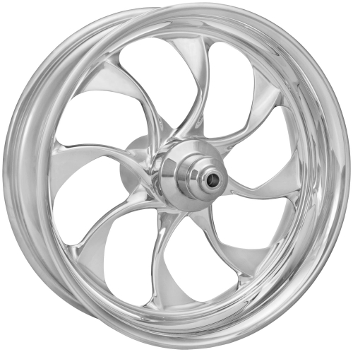 Xtreme Machine - Xtreme Machine Turbo Dual Disc Front Wheel - 18x3.5 - Chrome - 1202-7806R-XTR-CH
