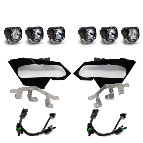 Baja Designs - Baja Designs S1 Triple LED Headlight Kit - 447074