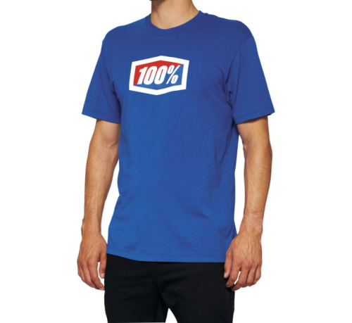 100% - 100% Official T-Shirt - 20000-00015 - Royal - Small