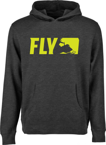 Fly Racing - Fly Racing Fly Primary Youth Hoodie - 354-0166YL - Charcoal - Large