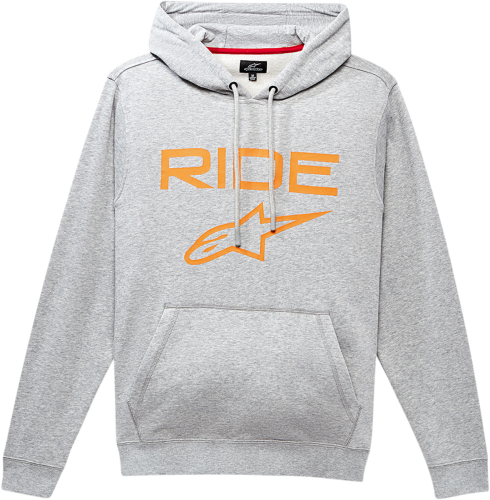 Alpinestars - Alpinestars Ride 2.0 Pullover Hoodie - 11195100011412X - Gray/Orange - 2XL