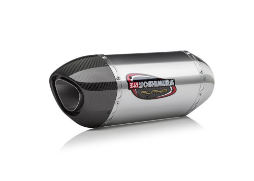 Yoshimura - Yoshimura Alpha Race Series 3/4 Exhaust - Stainless Steel Muffler - 141824M520