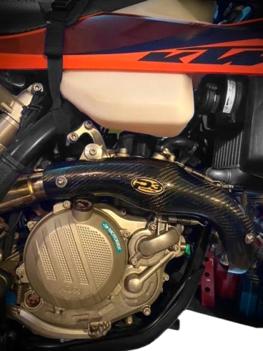 P3 - P3 Carbon Fiber Header Heat Shield - 201089