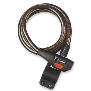 Trimax - Trimax Trimaflex Coiled Lock - 72in. Cable with Quick-Release Lock - TKC126