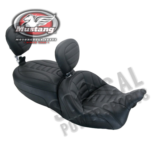 Mustang - Mustang Vintage Touring Seat with Passenger Backrest - 79595