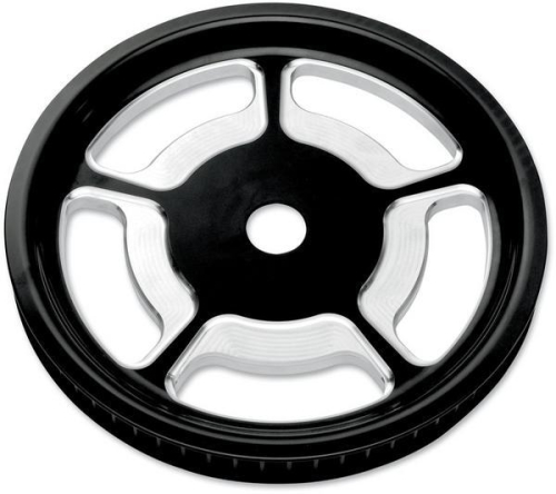 Performance Machine - Performance Machine Universal Rear Cush-Drive Aluminum Pulley - Contrast Cut - 1in - 0093-7268UNVLBM