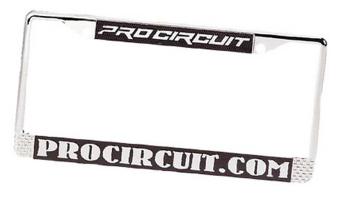 Pro Circuit - Pro Circuit License Plate Frame - Chrome - PC1005-1300