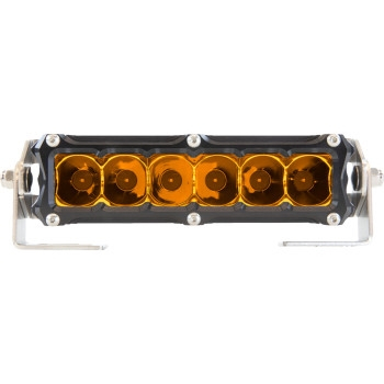 Heretic Studio - Heretic Studio 6-Series Light Bar - 6in. (7in. x 2in. x 1.5in.) - Black Spot Light with Amber Lens - 50605