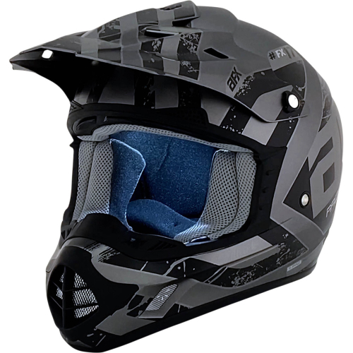 AFX - AFX FX-17Y Attack Youth Helmet - 0111-1396 - Frost Gray/Matte Black - Small