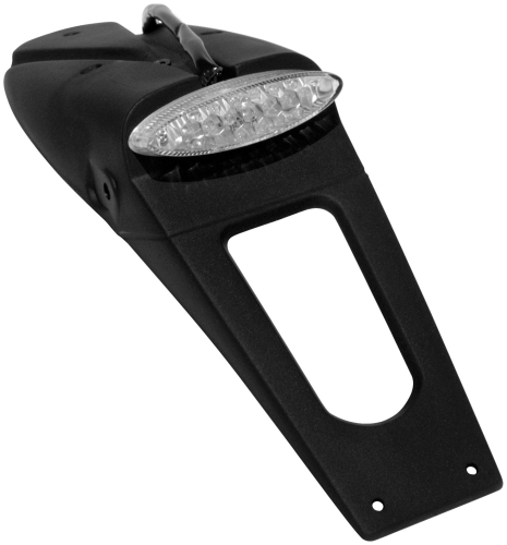 UFO Plastics - UFO Plastics Universal DOT Approved LED License Plate Holder with Stoplight - Black - PP01219