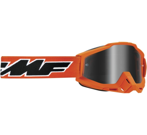 FMF Racing - FMF Racing PowerBomb Rocket Goggles - F-50037-00003 - Rocket Orange / Silver Mirror Lens - OSFM