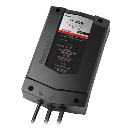 ProMariner - ProMariner ProMar1 DS Digital - 10 Amp - 2 Bank Charger