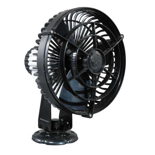 SEEKR by Caframo - SEEKR by Caframo Kona 817 12V 3-Speed 7" Waterproof Fan - Black