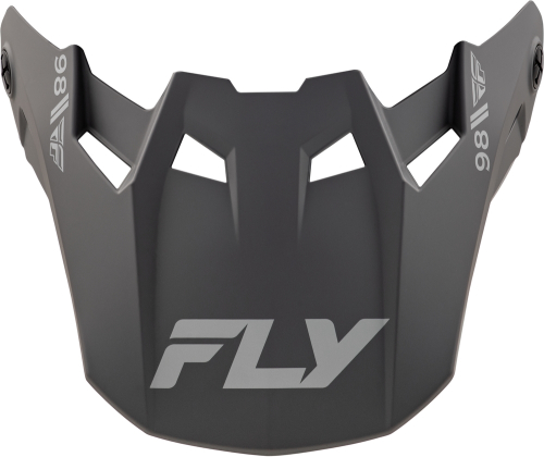 Fly Racing - Fly Racing Visor for Formula CC Objective Helmet - Matte Black/Gray - Md-Lg - 73-4353