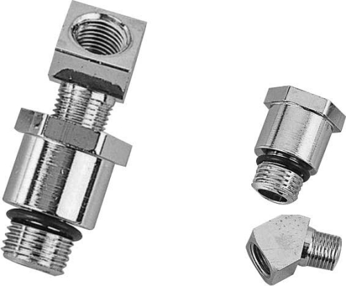 HardDrive - HardDrive Oil Pressure Gauge Fittings - Chrome - 347038