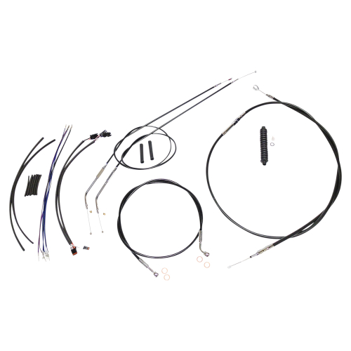 Magnum - Magnum Black XR Handlebar Installation Kit with Chrome Fittings for 10-12in. Ape - 489662