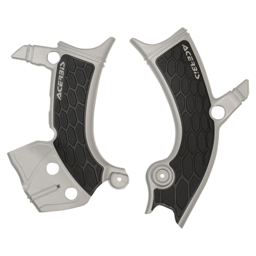 Acerbis - Acerbis X-Grip Frame Guards - Silver/Black - 2689411015