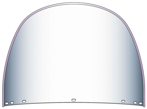 National Cycle - National Cycle Replacement Top for Beaded Heavy Duty Windshield - Rounded - 20002