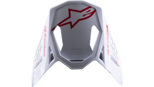Alpinestars - Alpinestars Visor for Supertech M8 Radium 2 Helmets -  Gloss Red/White - 8981523-3012