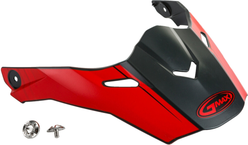 G-Max - G-Max Visor with Screws for AT-21/S/Y Helmets - Raley Matte Gray/Red - G021061