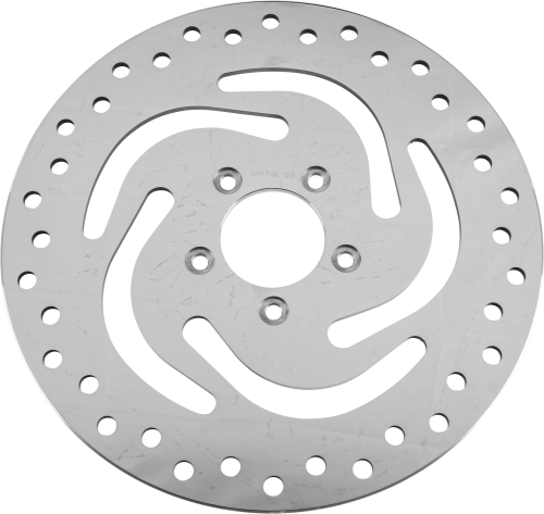 HardDrive - HardDrive Drilled Vented Front Brake Rotor - Stainless Steel Polished - 144313