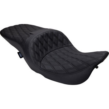 Drag Specialties - Drag Specialties Freedom Touring Seat - Double Diamond - Black Thread - 0801-1504