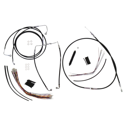 Magnum - Magnum Black Vinyl XR Handlebar Installation Kit for 12-14in. Ape - 489311