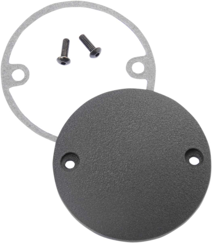 Drag Specialties - Drag Specialties Chrome Spherical Radius Points Cover - Wrinkle Black - 30-0152KWB