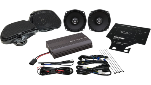 Hogtunes - Hogtunes Front/Rear Speaker/Amp Kit - REV 450 RGU KIT-AA