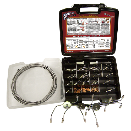 Magnum - Magnum Build Your Own Brake Line Master Builder Kit - Chrome - 399002