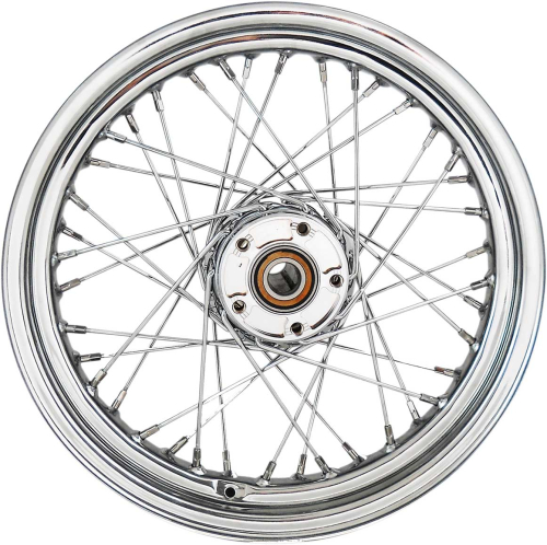 Drag Specialties - Drag Specialties Laced 40 Spoke Rear Wheel - 16x3 - Chrome - 0204-0518