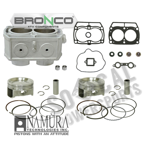 Bronco - Bronco Big Bore Cylinder Kit - 2.00mm Oversize to 80.00mm Bore - AT-09478-2K