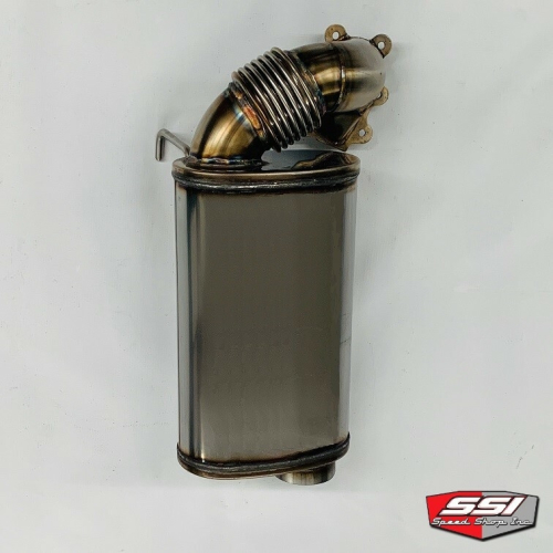 Speed Shop Inc - Speed Shop Inc Big Flow Stainless Muffler - 3in. - 7lbs. - 12-112