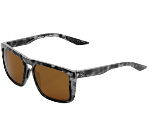100% - 100% Renshaw Sunglasses - 60021-00002 - Matte Black Havana / Bronze Lens - OSFM