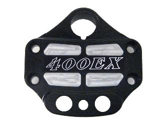 ModQuad - ModQuad Handlebar Clamp with Key Guard - Logo - Black - HC2-XBLK-06
