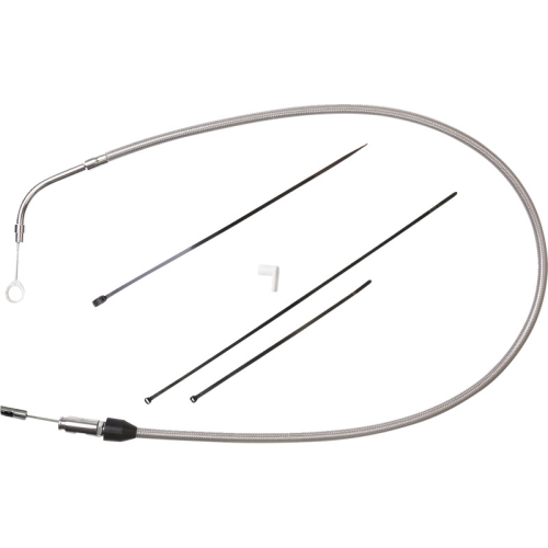 Drag Specialties - Drag Specialties Quick Connect Braided Upper Clutch Cable - 43in. - 0652-2850