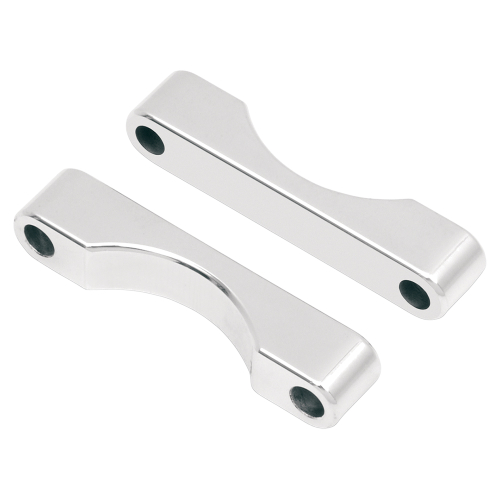 Klock Werks - Klock Werks WFB Benchmark Bagger Front Fender Blocks - Chrome Finish - KWFS-01-0100-C