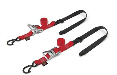Powertye - Powertye 1 1/2in. Fat Straps with Soft-Tye and Secure Hooks - Red - 30571-ST
