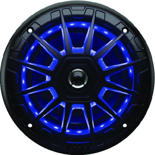 Boss Audio - Boss Audio 6-1/2in. 2-Way Marine Full Range Speaker w/RGB Lights pr. - Black - MRGB65B