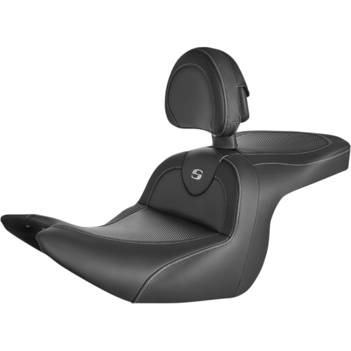 Saddlemen - Saddlemen Road Sofa CF Seat with Backrest - Unheated - H18-07-185BR