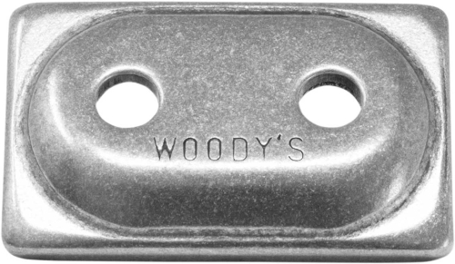 Woodys - Woodys Angled Double Digger Aluminum Backing Plates - 5/16in. - Natural (12pk.) - ADA2-3775