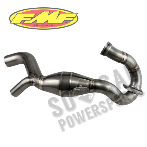 FMF Racing - FMF Racing MegaBomb Header (Dual) - Titanium - 041554