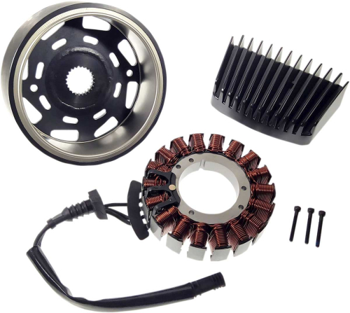 Drag Specialties - Drag Specialties Charging Kit with Black Regulator - 48Amp - 2112-1516