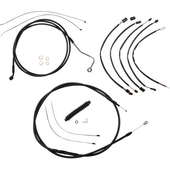 Magnum - Magnum XR Black Dot Handlebar Installation Kit - 15in-17in. - Black Fittings - 4861022