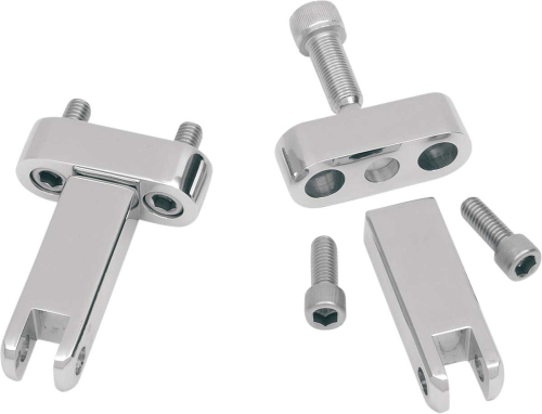Drag Specialties - Drag Specialties Passenger Footpeg Mounting Kit - Chrome - DS-243659
