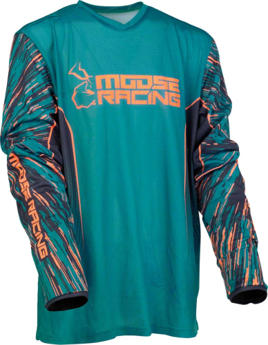 Moose Racing - Moose Racing Agroid Youth Jersey - 2912-2329 - Blue/Orange - X-Small