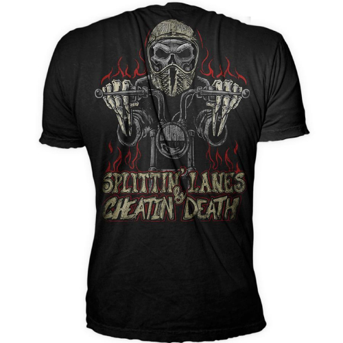 Lethal Threat - Lethal Threat Splitting Lanes T-Shirt - VV40149L - Black - Large