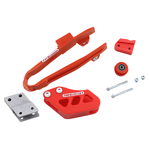 T.M. Designworks - T.M. Designworks Dirt Cross Multi-Purpose Chain Slide-N-Guide Kit - Red - GGM-ORK-RD