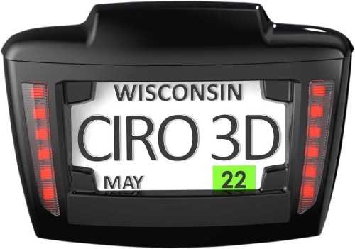 Ciro - Ciro LED License Plate Frames - Black - 40082